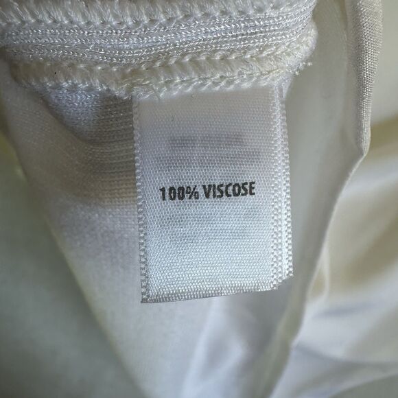 St. John Ivory Asymmetrical Hem Oversized Tunic Sweater Top SzP(0-2) Lagan Money - Picture 5 of 6